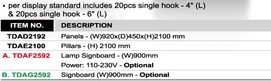 Bảng hiệu trưng bày TDAD2192